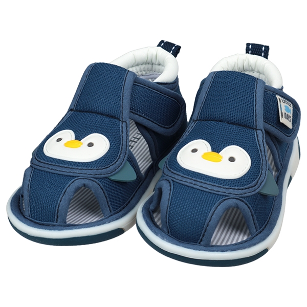 [12.0~14.0cm]なりきりデザインサンダル　ペンギン ネイビー 14.0cm