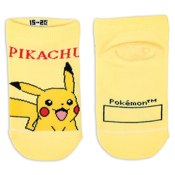 キッズソックス　ポケモン　ピカチュウ イエロー 15~20cm