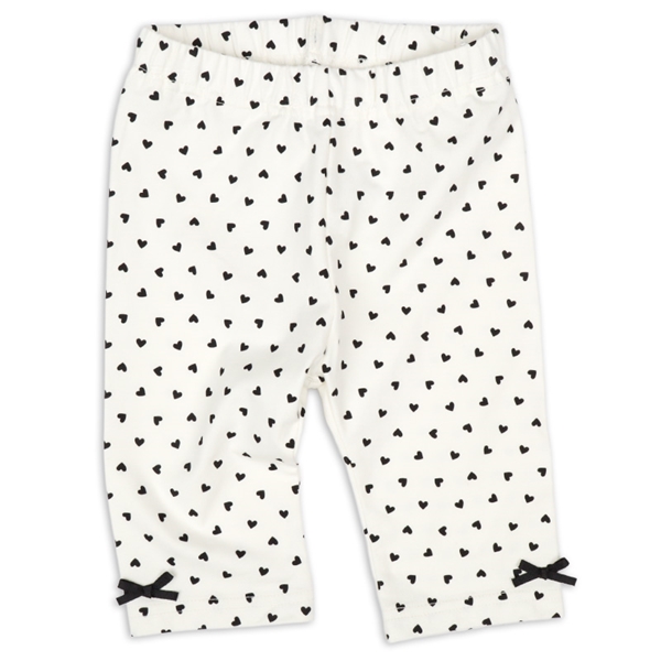 [キッズ]5分丈レギンス　ストレッチ天竺　オフホワイト オフホワイト 100cm