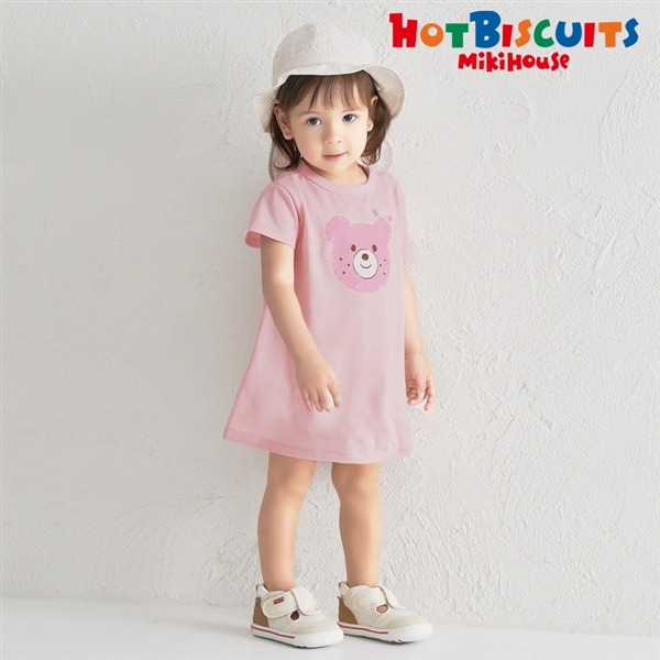[ベビー] ワンピース ピンク[ミキハウス　ホットビスケッツ] ピンク 80cm
