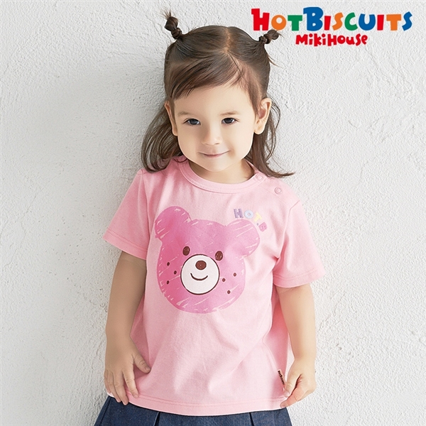 [ベビー] Ｔシャツ ピンク[ミキハウス　ホットビスケッツ] ピンク 80cm