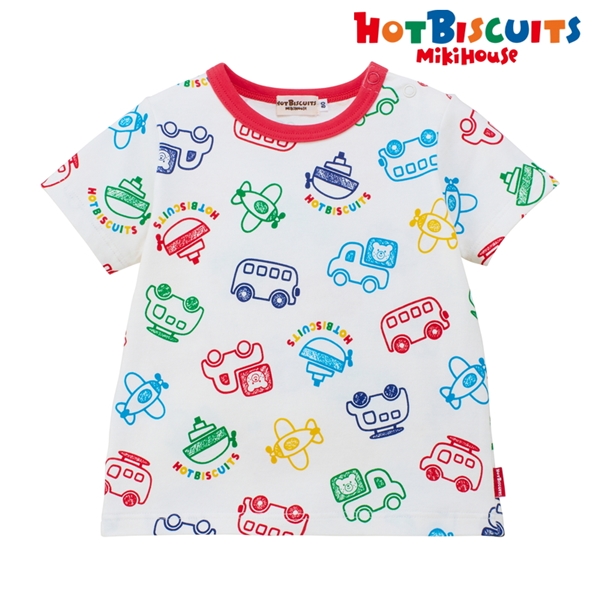 [キッズ] Ｔシャツ ホワイト[ミキハウス　ホットビスケッツ] ホワイト 100cm