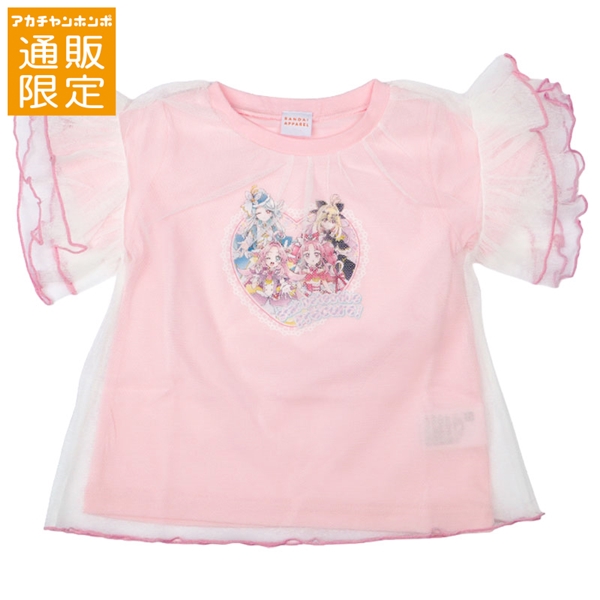 【SALE】【通販限定】[キッズ]チュールＴシャツ　プリキュア ピンク ピンク 100cm