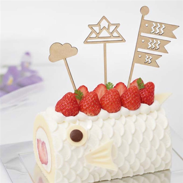 【SALE】木製ケーキトッパー　こどものひ