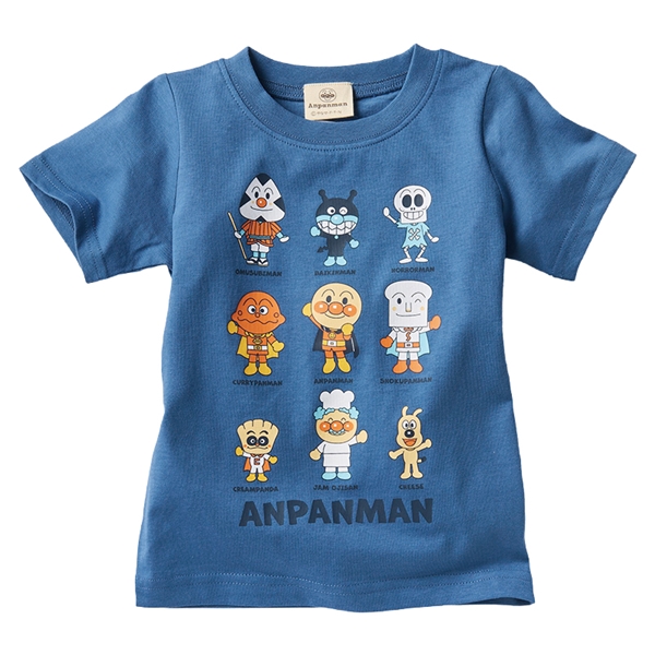 [ベビー]半袖Ｔシャツ　アンパンマン　ネイビー ネイビー 80cm