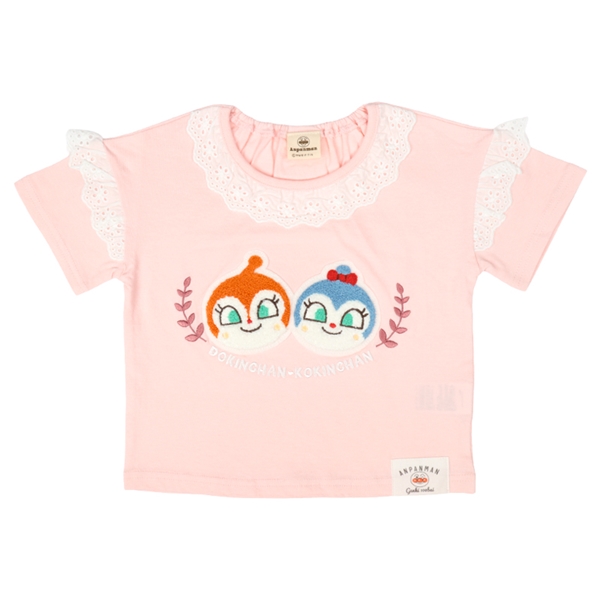 【SALE】[ベビー]半袖Ｔシャツ　サガラ　アンパンマン　ピンク ピンク 80cm
