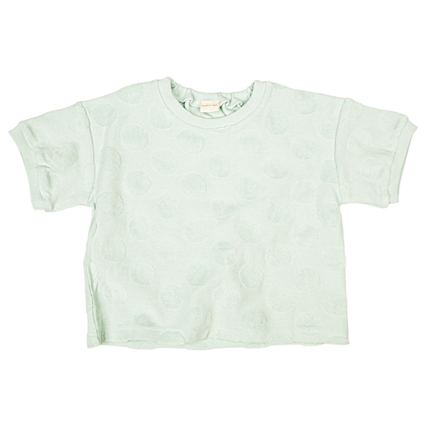 【SALE】[ベビー]半袖Ｔシャツ　パイルジャガード　ペパーミント ペパーミント 80cm