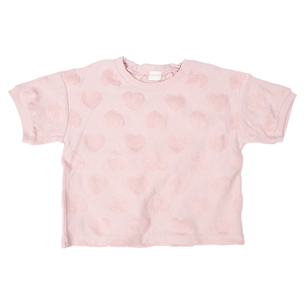【SALE】[ベビー]半袖Ｔシャツ　パイルジャガード　ピーチ ピーチ 80cm