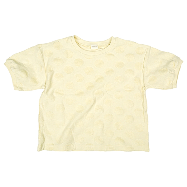 【SALE】[キッズ]半袖Ｔシャツ　パイルジャガード　クリーム クリーム 100cm