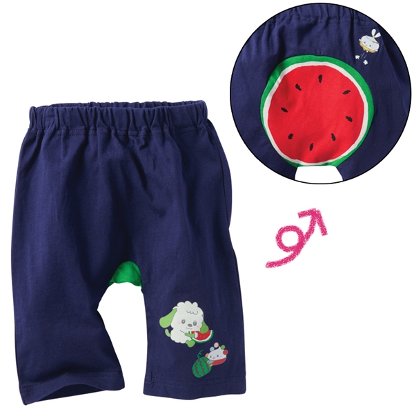 【SALE】[ベビー]モンキーパンツ　いないいないばあっ！ ネイビー 80cm