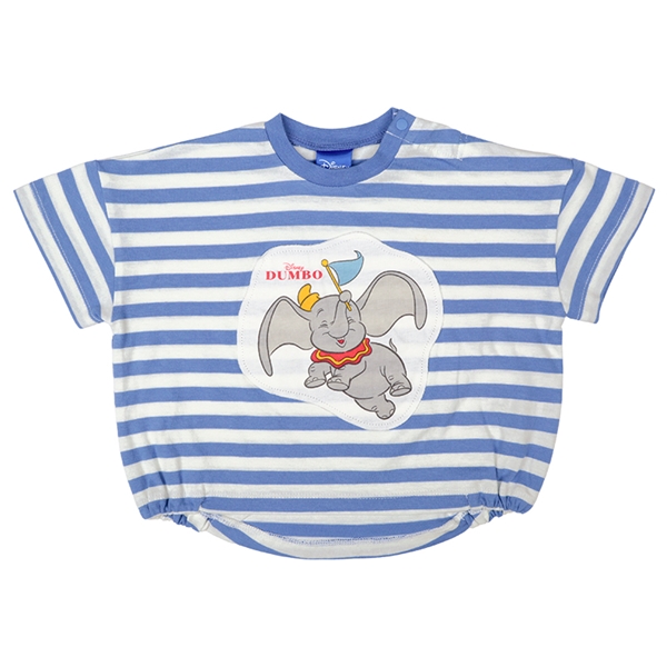【SALE】[ベビー]半袖Tシャツ　アップリケ　ダンボ　サックス サックス 80cm