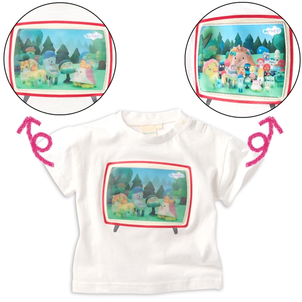 【SALE】[ベビー]レンチキュラーTシャツ　みいつけた！ ホワイト 80cm