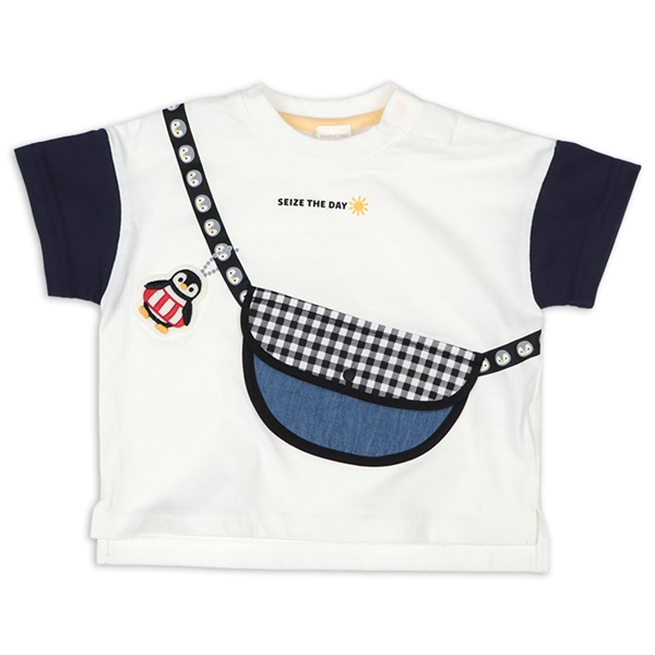 [ベビー]半袖Ｔシャツ トロンプ　オフホワイト オフホワイト 70cm