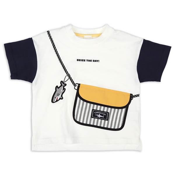 [キッズ]半袖Ｔシャツ トロンプ　オフホワイト オフホワイト 120cm
