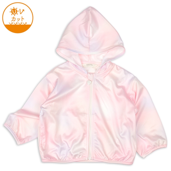 【SALE】[ベビー]アイスパーカー　UVカット　ピンク ピンク 95cm