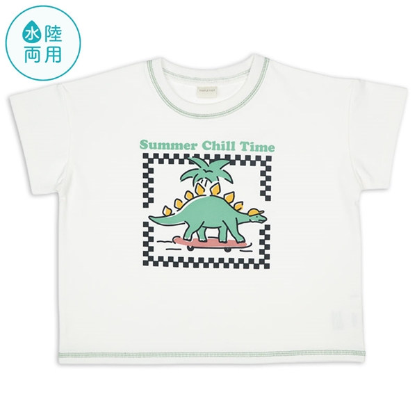 [キッズ]半袖　Ｔシャツ　水陸両用　グリーン グリーン 110cm