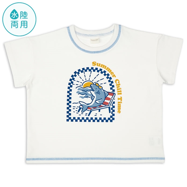 [キッズ]半袖　Ｔシャツ　水陸両用　ブルー ブルー 110cm