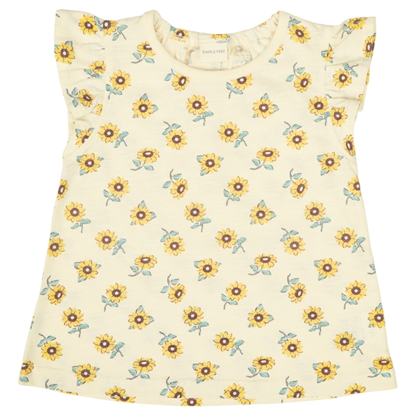 [ベビー]半袖　Ｔシャツ　総柄　イエロー イエロー 80cm