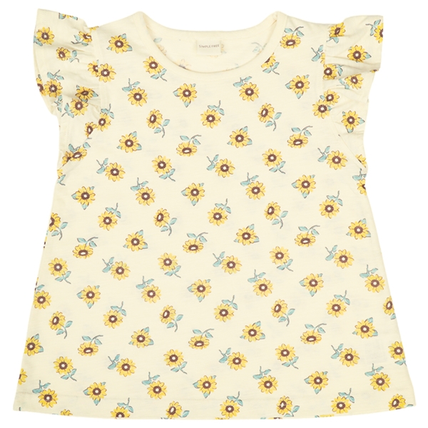 [キッズ]半袖　Ｔシャツ　総柄　イエロー イエロー 100cm