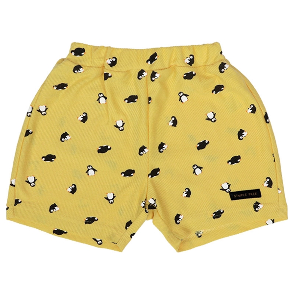 [ベビー]ショートパンツ　ニットツイル　イエロー イエロー 80cm