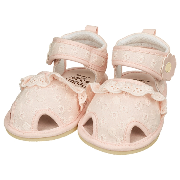 【SALE】[11.5～12.5cm]レースファーストサンダル　ピンク ピンク 11.5cm