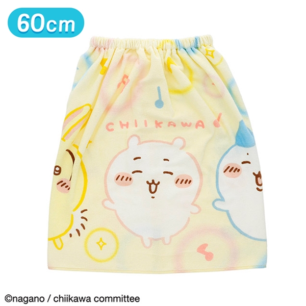 巻きタオル ちいかわおどろうちいかわ 60cm丈 60cm丈