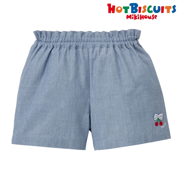 【SALE】[キッズ] ハーフパンツ ブルー[ミキハウス　ホットビスケッツ] ブルー 100cm