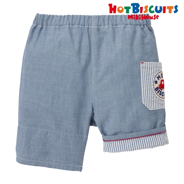【SALE】[キッズ] ハーフパンツ ブルー[ミキハウス　ホットビスケッツ] ブルー 100cm