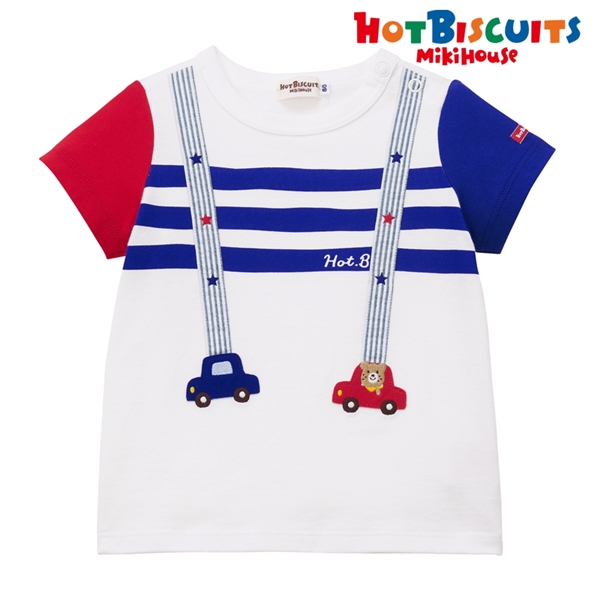 【SALE】[ベビー] Ｔシャツ ホワイト[ミキハウス　ホットビスケッツ] ホワイト 80cm