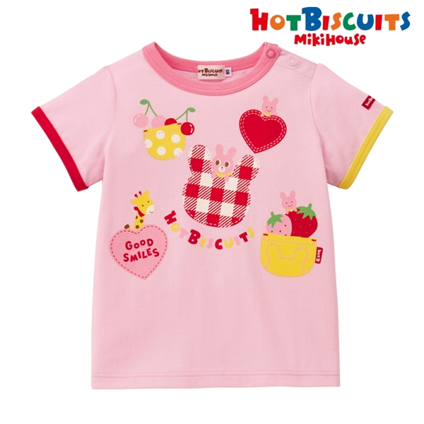 【SALE】[ベビー] Ｔシャツ ピンク[ミキハウス　ホットビスケッツ] ピンク 80cm