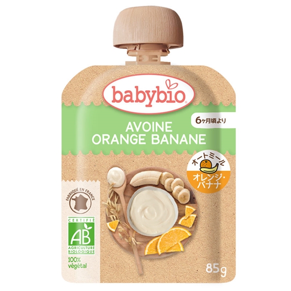 babybio ベビーオートミール オレンジ・バナナ