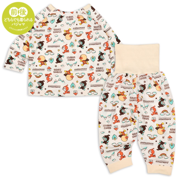 [ベビー]お着替え応援長袖パジャマ　アンパンマン　アイボリー アイボリー 80cm