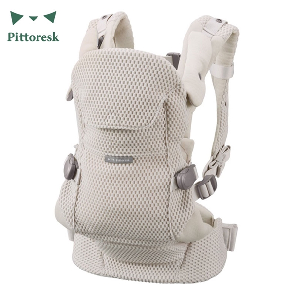 【5/29発売】BABY CARRIER ON Pittoresk(ピトレスク) グレージュ 抱っこ紐 ベージュ