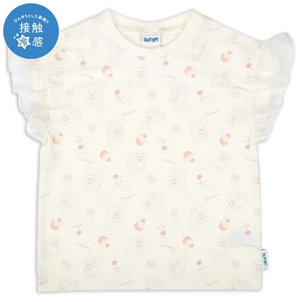 【SALE】[キッズ]INFILM　半袖Tシャツ　接触冷感　オフホワイト オフホワイト 100cm