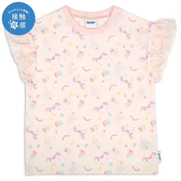 【SALE】[キッズ]INFILM　半袖Tシャツ　接触冷感　ピンク ピンク 100cm