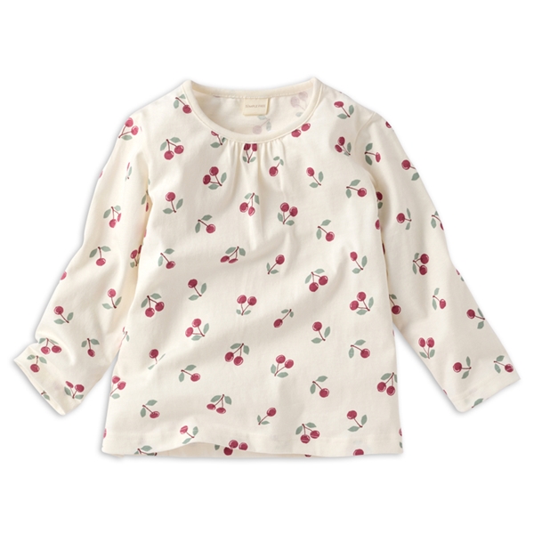 [キッズ]長袖　Ｔシャツ　総柄　レッド レッド 100cm
