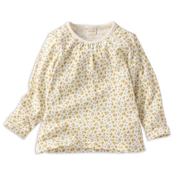 [キッズ]長袖　Ｔシャツ　総柄　イエロー イエロー 100cm