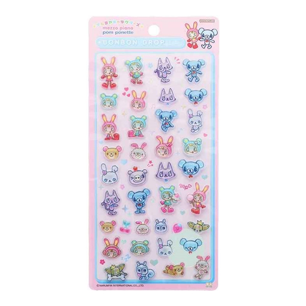 【通販限定】ボンボンドロップシール ナルミヤキャラクターズ メゾピアノ×ポンポネット