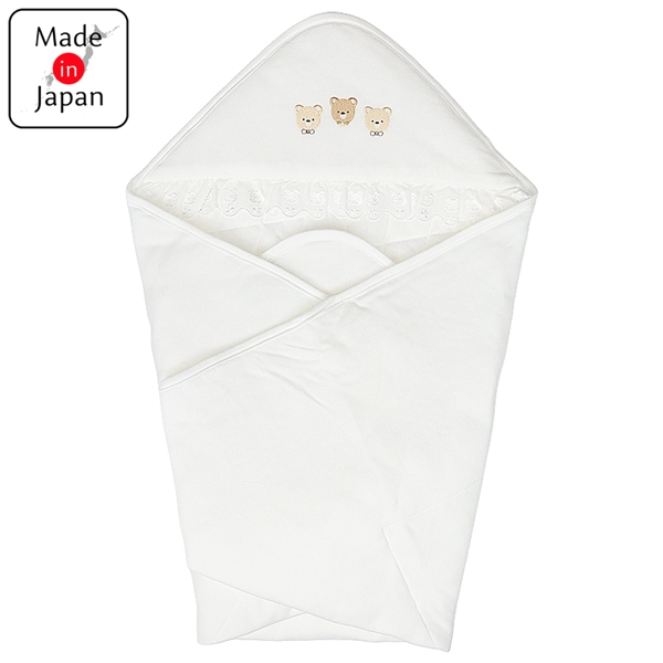おくるみ　くま　オフホワイト オフホワイト