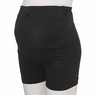[パンツタイプ] ベルト調節ができる 妊婦帯パンツ ブラック ブラック M