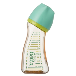 ドクターベッタ ほ乳びん 広口 ブレイン グリーン 240ml 240ml