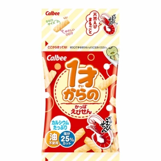 吊り下げ菓子 カルビー 1才からの かっぱえびせん 4連