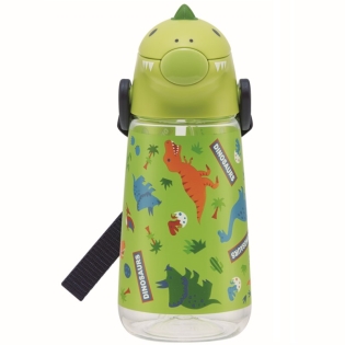 [420ml]ダイカット ストローボトル ディノサウルス 420ml