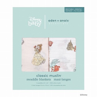 aden+anais DISNEYスワドル2枚入りプリンセス (お祝いギフト)