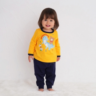 【SALE】[ベビー]ルームウェア　イエロー　[ミキハウス　ホットビスケッツ] イエロー 80cm