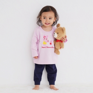 【SALE】[ベビー]ルームウェア　ＬＶＮＤ　[ミキハウス　ホットビスケッツ] 80cm