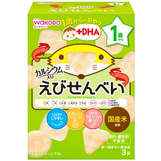 1歳からのおやつ+DHA えびせんべい