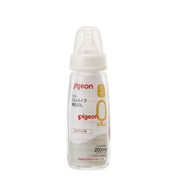 スリムタイプ 哺乳びん (ガラス製) 200ml 200ml