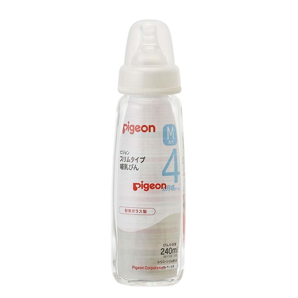 スリムタイプ 哺乳びん (ガラス製) 240ml 240ml