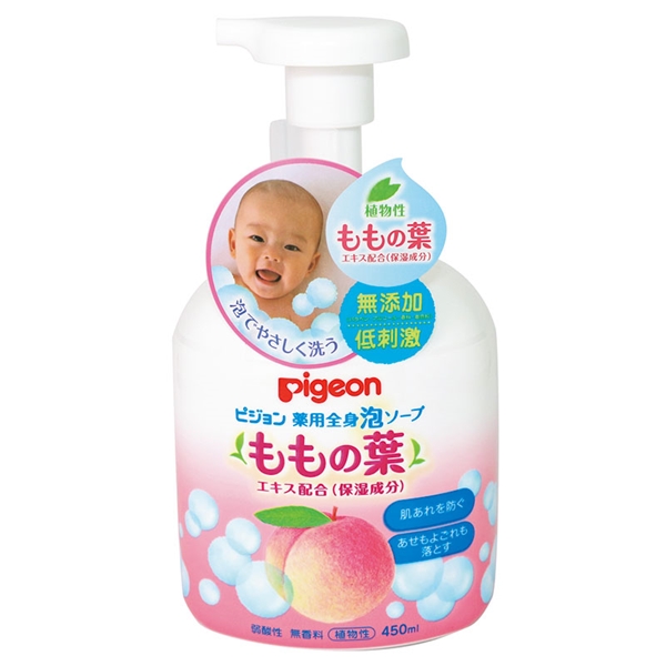薬用全身泡ソープ ももの葉 本体450ml